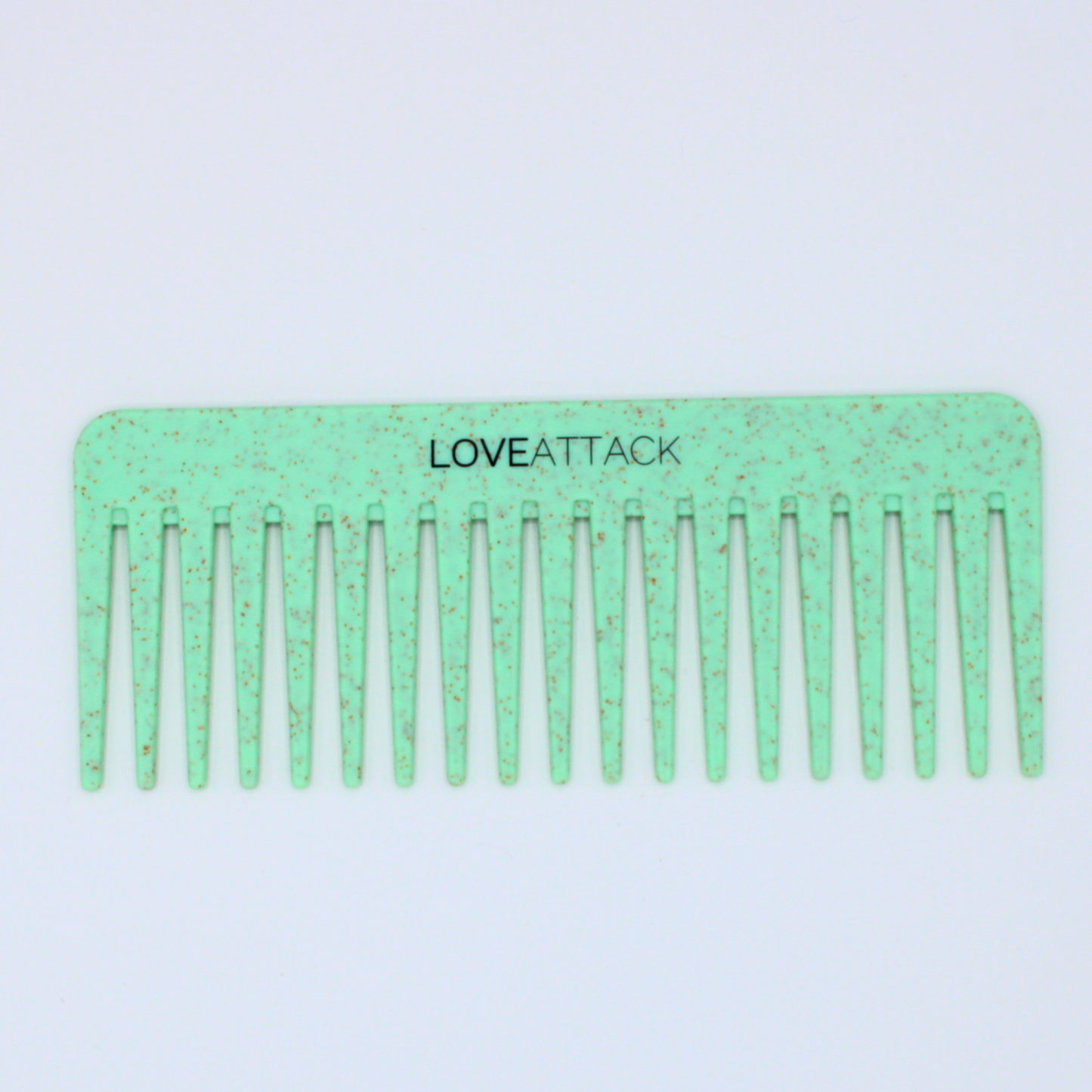 Wheat Straw Wide Tooth Detangling Comb - Green